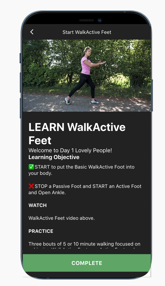 Learn WalkActive Feet