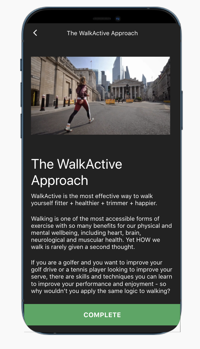 The WalkActive Approach
